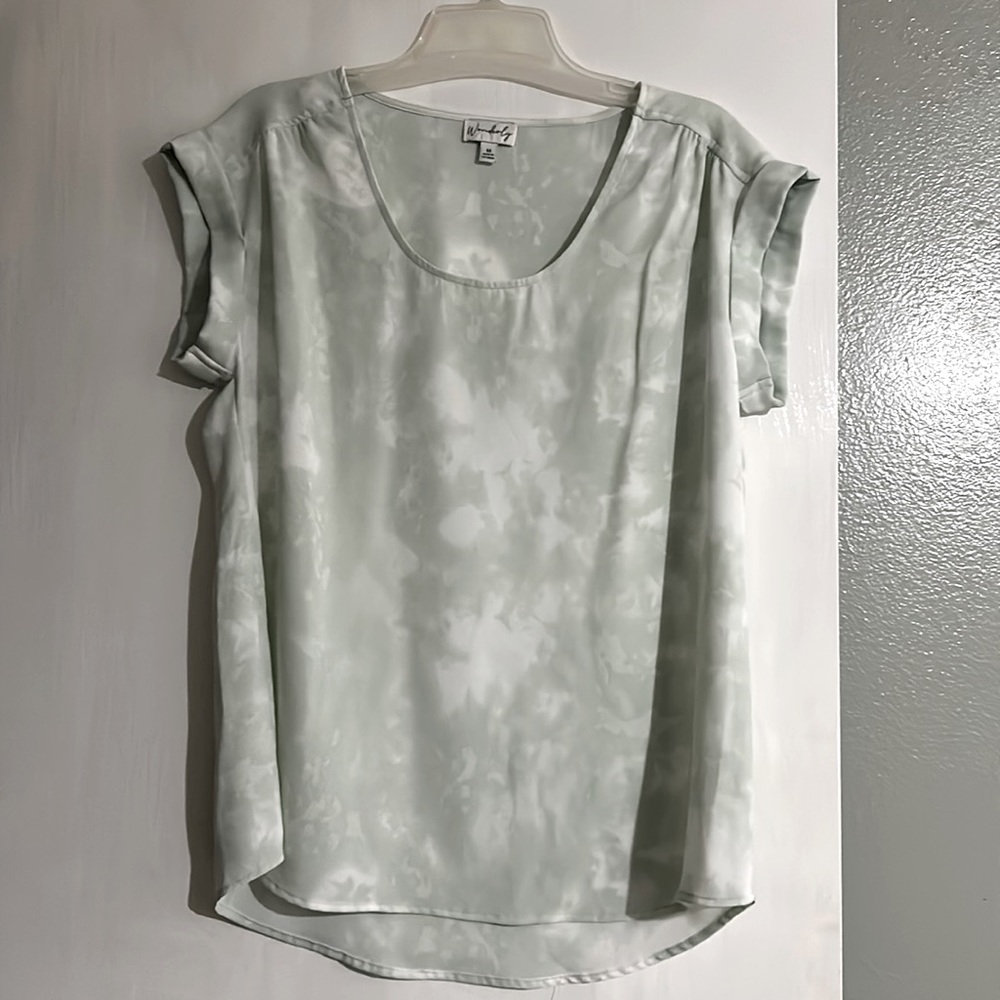 Green blouse